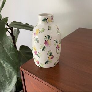 Handpainted Conversational Floral Vase